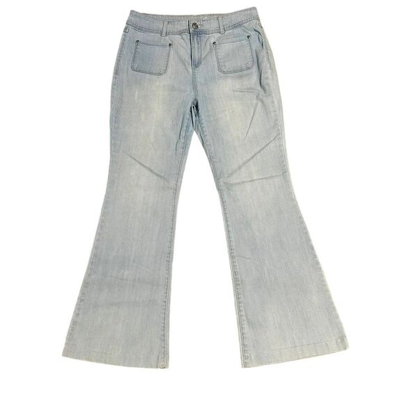 INC International Concepts Flare Leg Jeans Size 10 - Picture 1 of 7